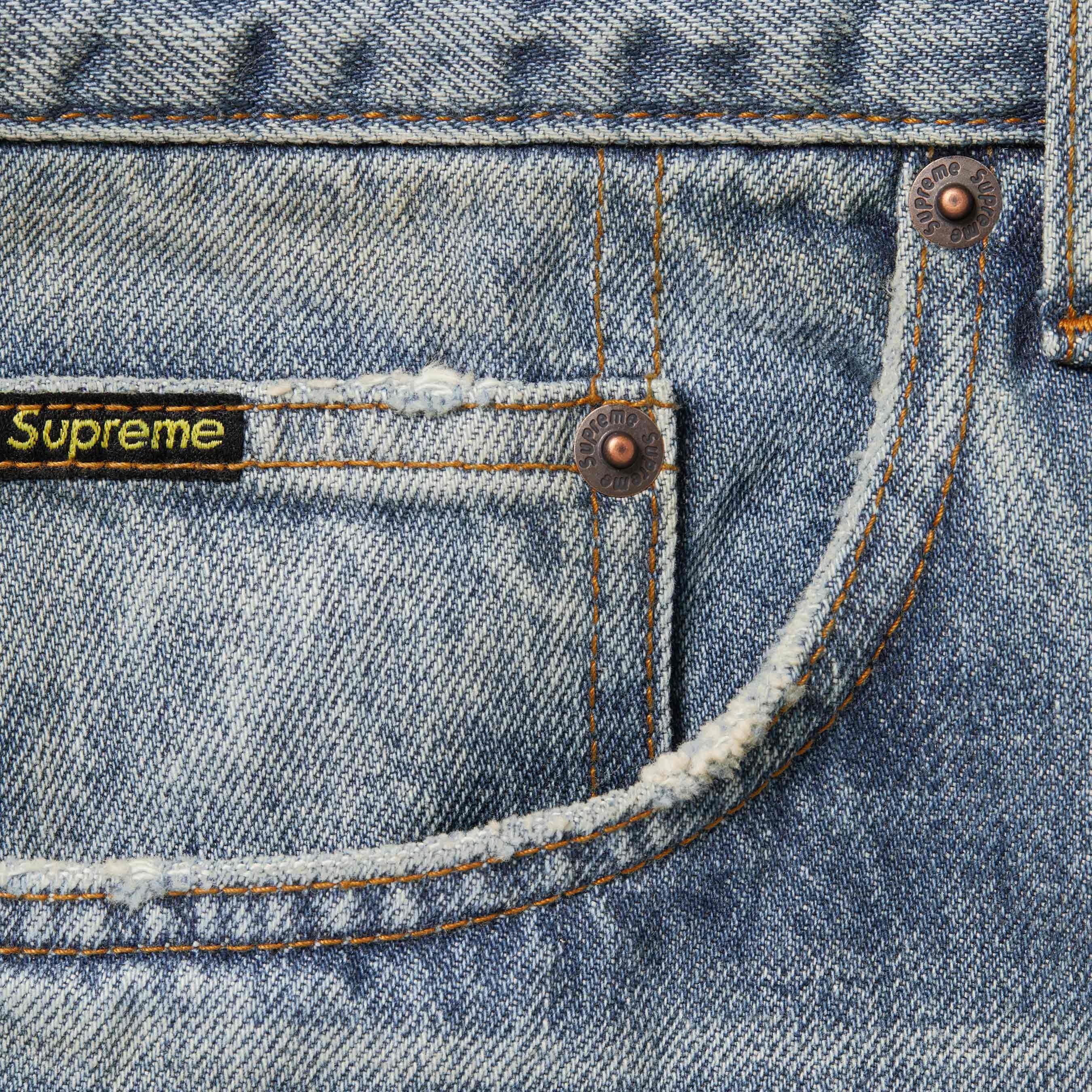 Distressed Loose Fit Selvedge Jean view 8